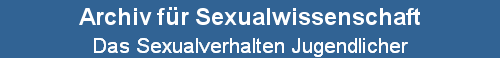 Das Sexualverhalten Jugendlicher