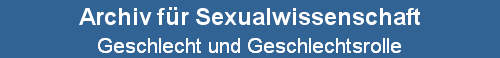 Geschlecht und Geschlechtsrolle