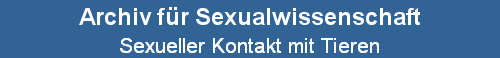 Sexueller Kontakt mit Tieren