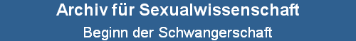 Beginn der Schwangerschaft