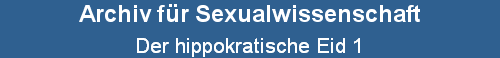 Der hippokratische Eid 1