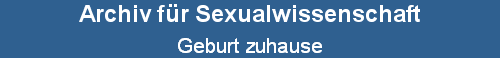 Geburt zuhause