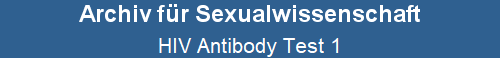 HIV Antibody Test 1