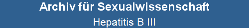 Hepatitis B III