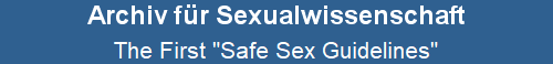 The First "Safe Sex Guidelines"