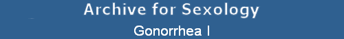 Gonorrhea I