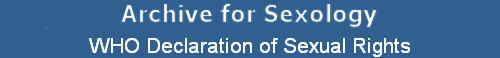 WHO Declaration of Sexual Rights