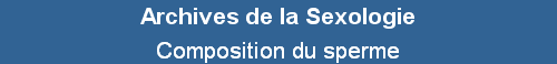 Composition du sperme