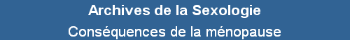 Cons�quences de la m�nopause
