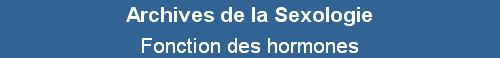 Fonction des hormones
