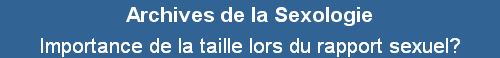 Importance de la taille lors du rapport sexuel?