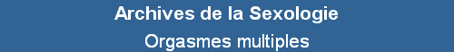 Orgasmes multiples