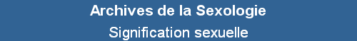 Signification sexuelle