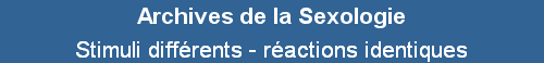 Stimuli diff�rents - r�actions identiques