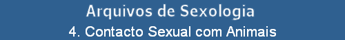 4. Contacto Sexual com Animais