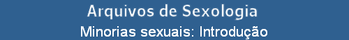 Minorias sexuais: Introdu��o