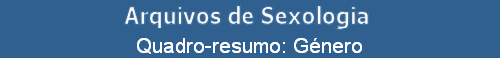 Quadro-resumo: Género