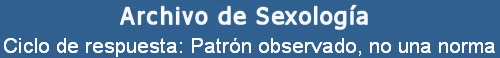 Ciclo de respuesta: Patrn observado, no una norma