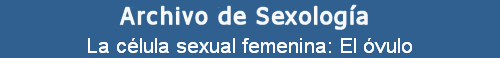 La clula sexual femenina: El vulo