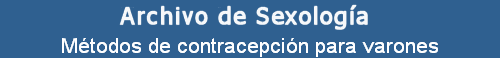 M�todos de contracepci�n para varones