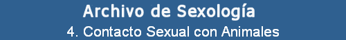 4. Contacto Sexual con Animales