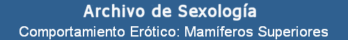 Comportamiento Ertico: Mamferos Superiores