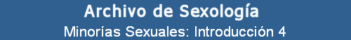 Minor�as Sexuales: Introducci�n 4