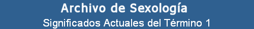 Significados Actuales del Trmino