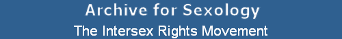 The Intersex Rights Movement