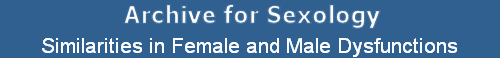 Similarities in Female and Male Dysfunctions
