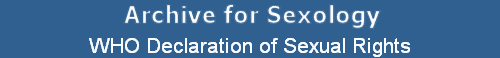 WHO Declaration of Sexual Rights