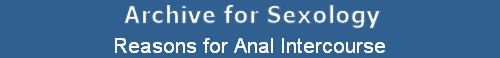 Reasons for Anal Intercourse