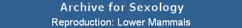 Reproduction: Lower Mammals