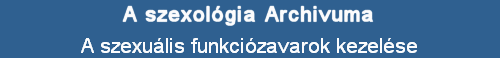 A szexulis funkcizavarok kezelse