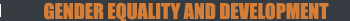 Gender Equality and Development