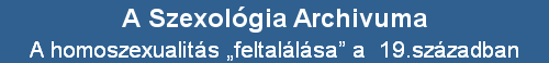 A homoszexualits feltallsa a  19.szzadban