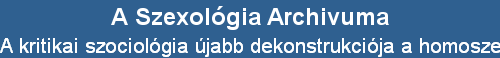 A kritikai szociolgia jabb dekonstrukcija a homoszexualitsrl