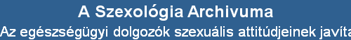 Az egszsggyi dolgozk szexulis attitdjeinek javtsa